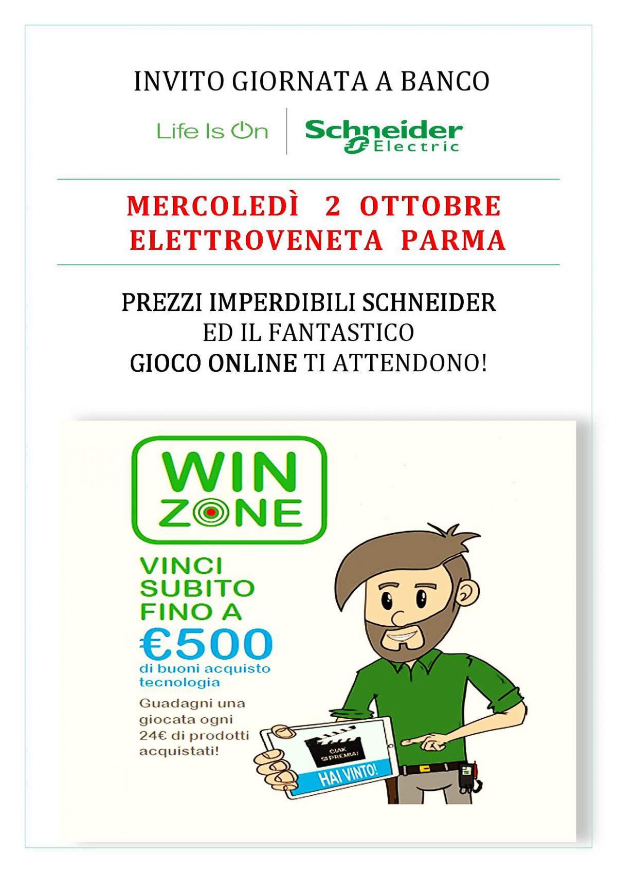 giornata a banco elettroveneta parma 2 ott 2019 schn