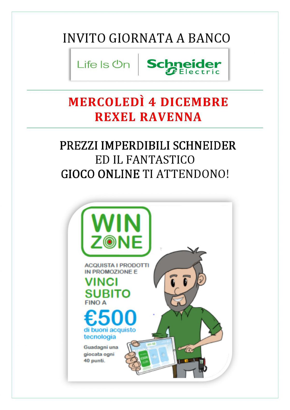giornata a banco rexel ravenna 4 dicembre 2019 schn