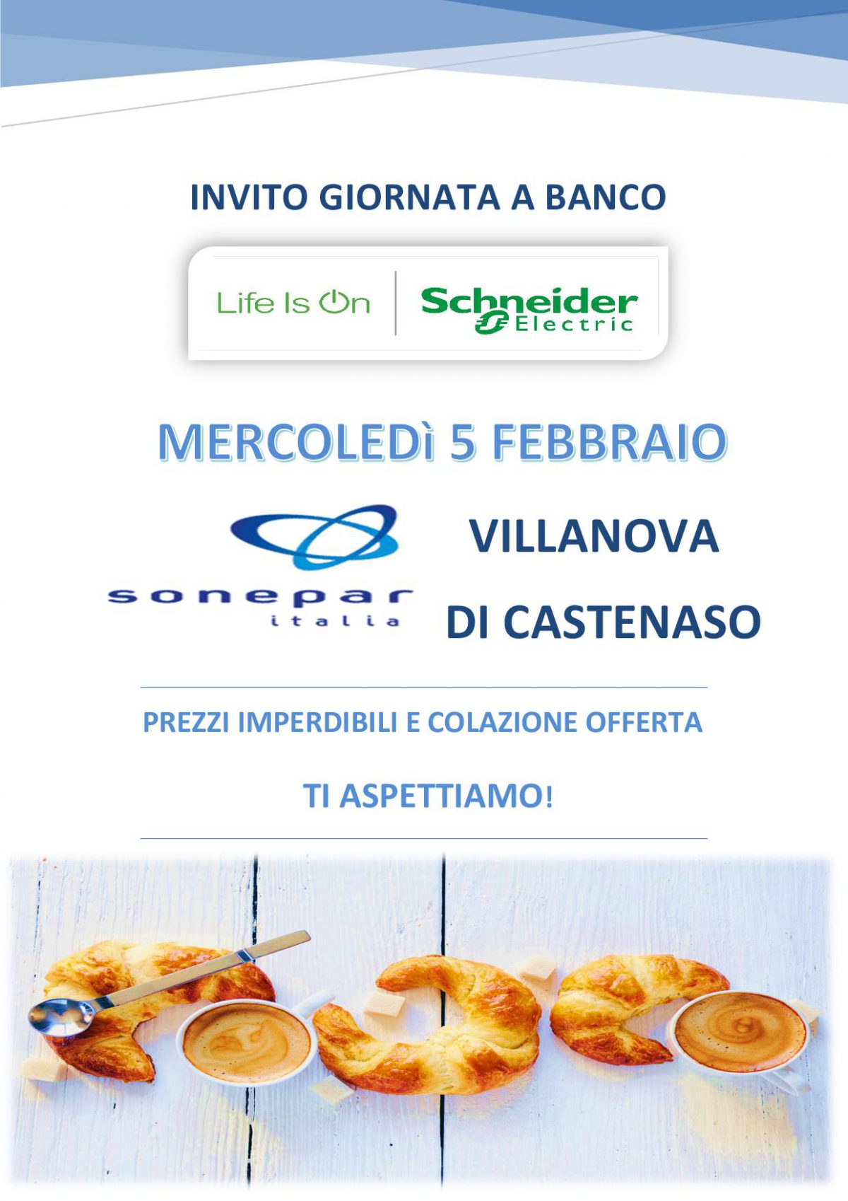 INVITO GIORNATA A BANCO 5 febbraio 2020 Sonepar villanovac
