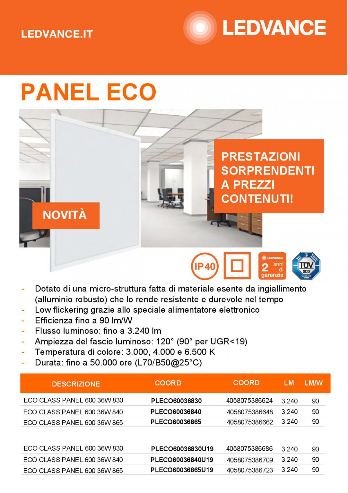 LEDVANCE PANEL ECO