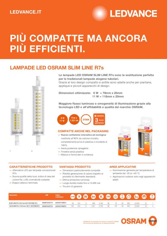 LEDVANCE R7S LED SLIM